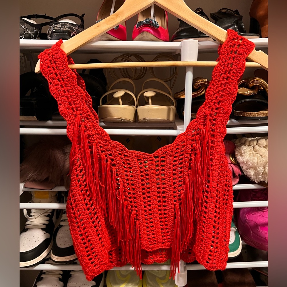 Zara Cropped Knit with Fringe